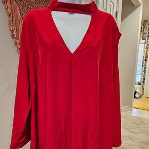 Love Scarlett Red Cut Out Shirt